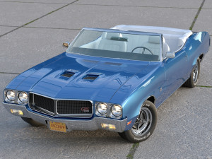 Buick GS Convertible 1970 Modelo 3D