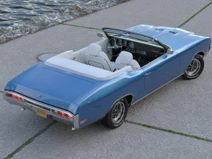 Buick GS Convertible 1970 3D Model
