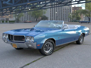 Buick GS Convertible 1970 3D Model