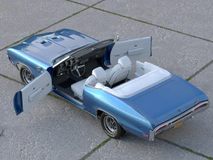 Buick GS Convertible 1970 3D Model