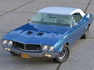 Buick GS Convertible 1970 3D Model
