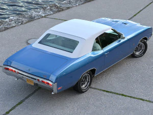 Buick GS Convertible 1970 3D Model