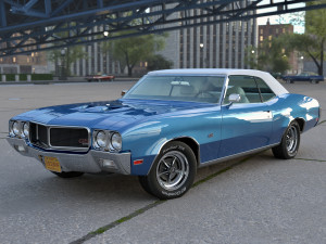 Buick GS Convertible 1970 Modelo 3D