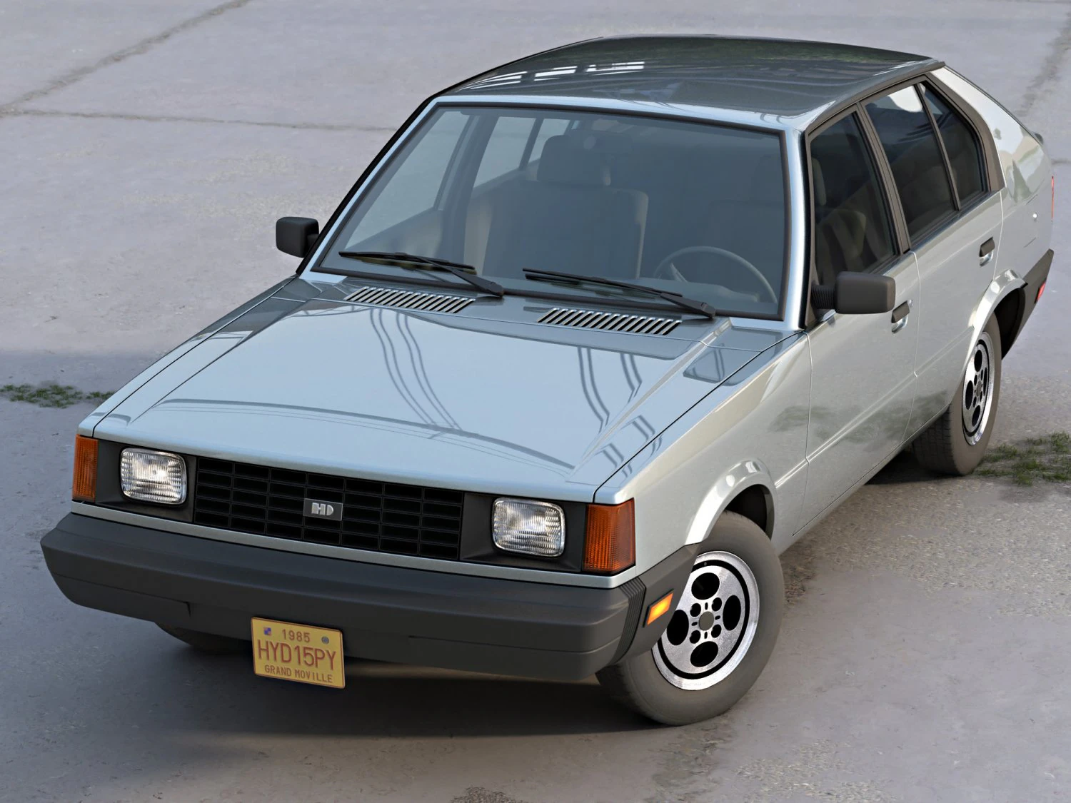 hyundai pony canada 1985 3D Model .c4d .max .obj .3ds .fbx .stl .blend 