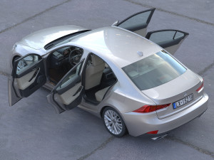 Lexus is 2018 3D Model