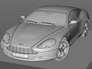 Aston martin db9 2008 3D Model