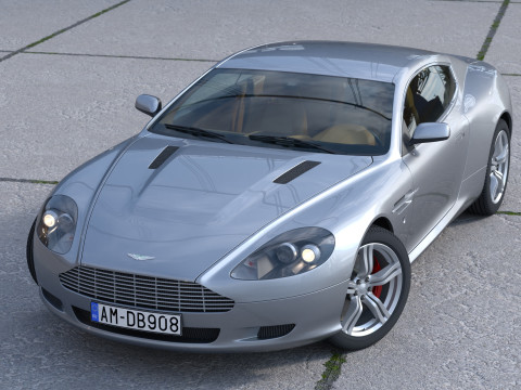 Aston martin db9 2008 3D Model