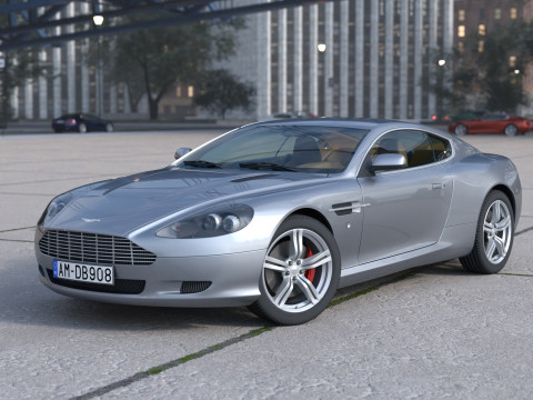 Aston martin db9 2008 3D Model