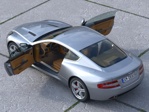 Aston martin db9 2008 3D Model