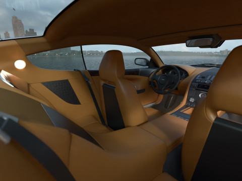 Aston martin db9 2008 3D Model