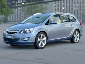 Astra sports tourer 2011 3D Модель