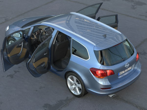 Astra sports tourer 2011 3D Модель