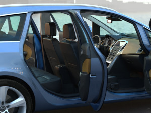 Astra sports tourer 2011 3D Модель