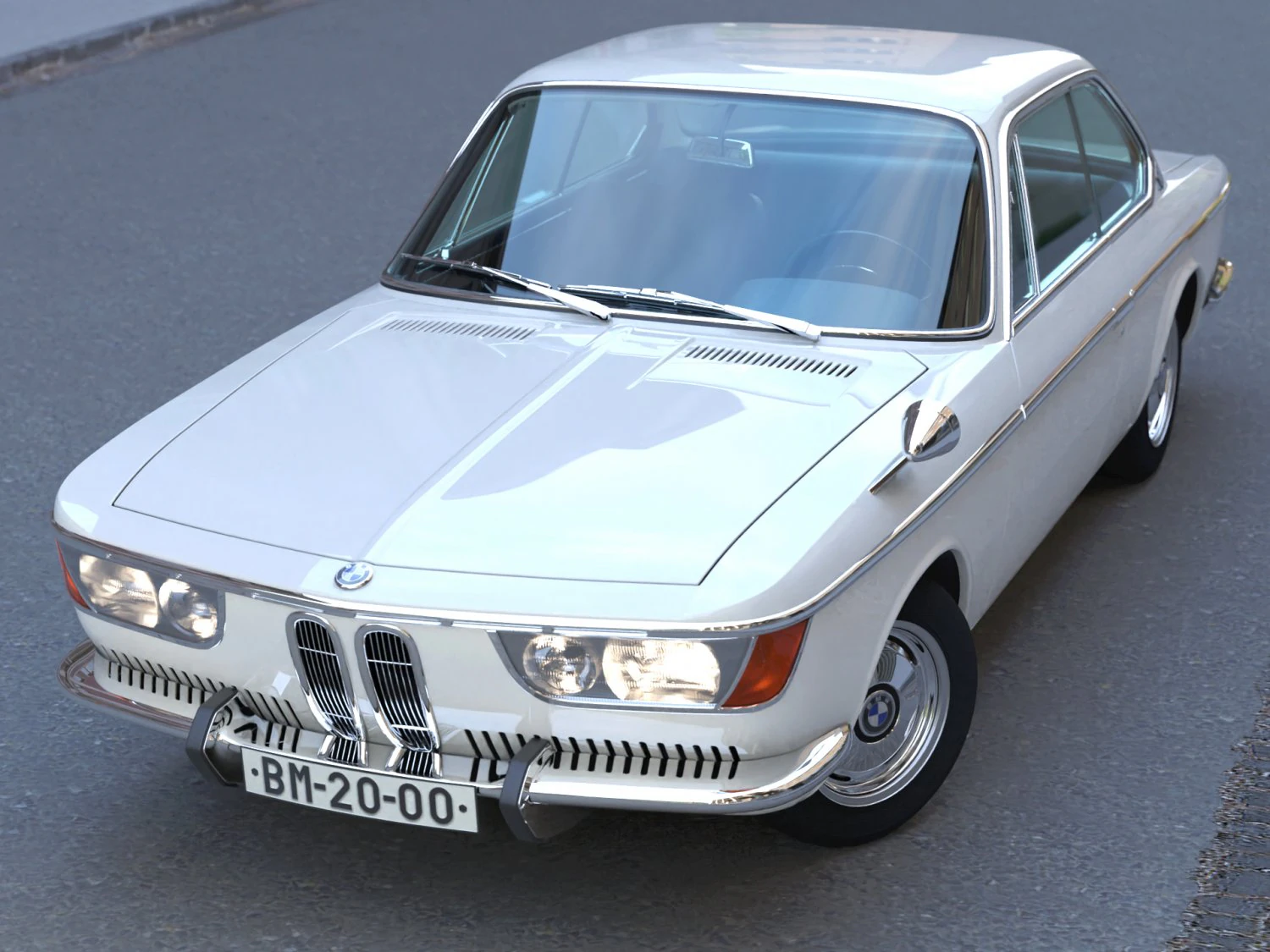 e9 2000cs coupe 1967 3D Model .c4d .max .obj .3ds .fbx .stl .blend