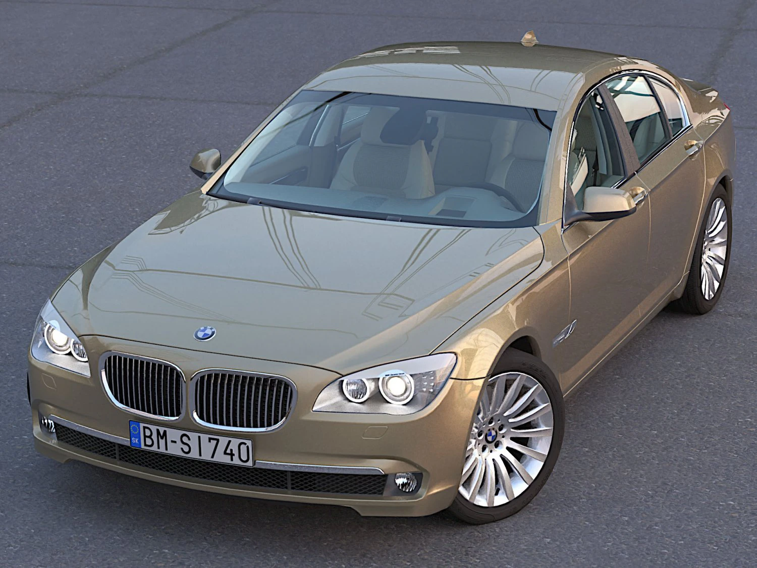 f01 limousine 2010 3D Model .c4d .max .obj .3ds .fbx .stl .blend 