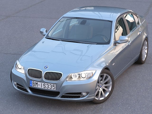 e90 3-series sedan 2009 Modèle 3D .c4d .max .obj .3ds .fbx .stl .blend 