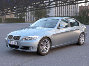 e90 3-series sedan 2009 Modèle 3D