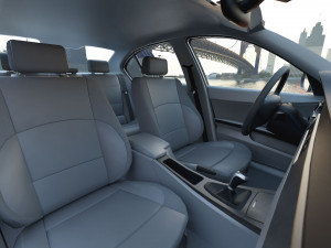 e90 3-series sedan 2009 Modèle 3D