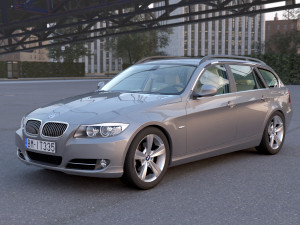 e91 3-series touring lci 2009 Modèle 3D