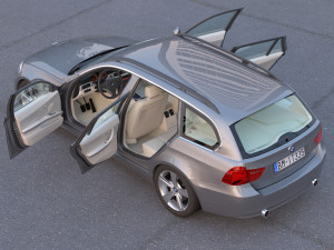 e91 3-series touring lci 2009 Modèle 3D