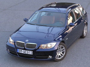 e91 3-series touring 2006 3Dモデル