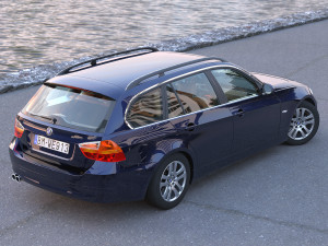 e91 3-series touring 2006 3D Model