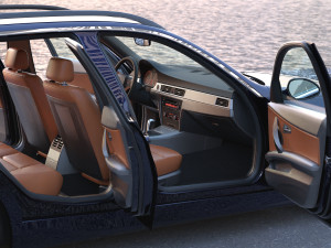 e91 3-series touring 2006 3D Model
