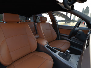 e91 3-series touring 2006 3D Model