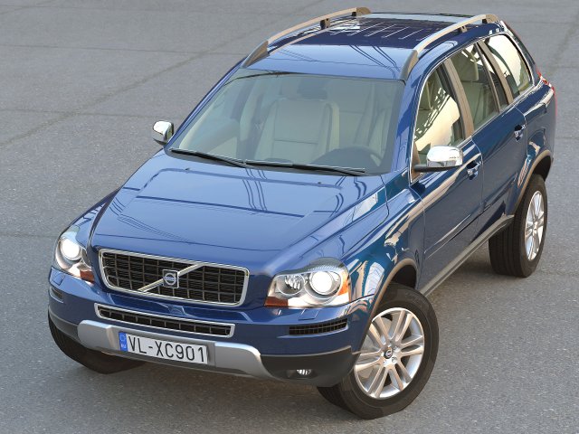 volvo xc90 2009 3Dモデル .c4d .max .obj .3ds .fbx .stl .blend 