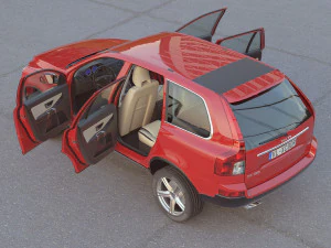 suv xc90 r-design 2009 3D Model