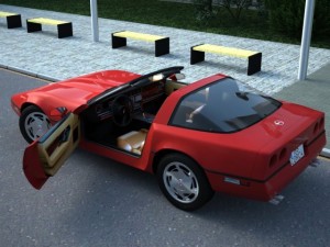 corvette coupe 1985 3D Model
