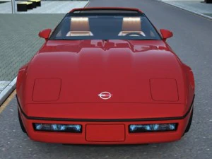 corvette coupe 1985 3D Model