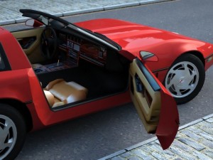 corvette coupe 1985 3D Model