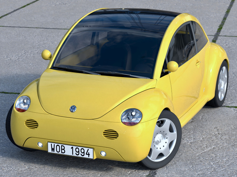 Volkswagen Concept 1 1994 3D Model .c4d .max .obj .3ds .fbx .stl .blend 