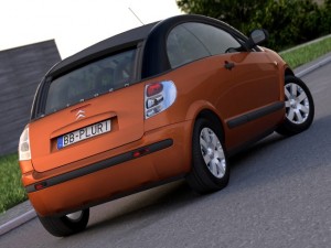citroen c3 pluriel 2004 3D Модель