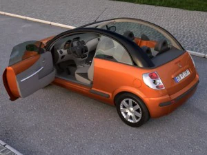 citroen c3 pluriel 2004 3D Model