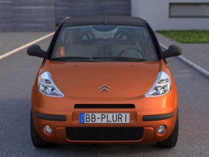 citroen c3 pluriel 2004 3D Модель