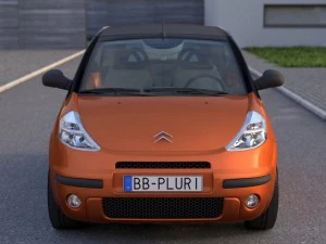 citroen c3 pluriel 2004 3D Model
