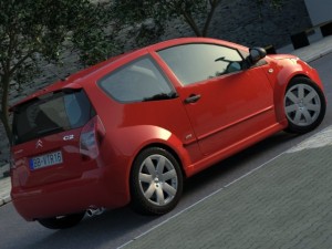 citroen c2 2004 3D Model