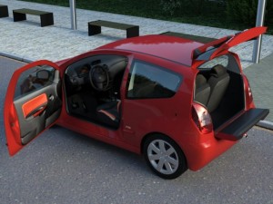citroen c2 2004 3D Model