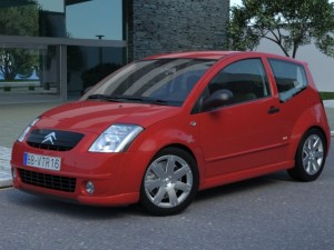 citroen c2 2004 3D Model