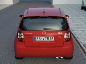 citroen c2 2004 3D Model
