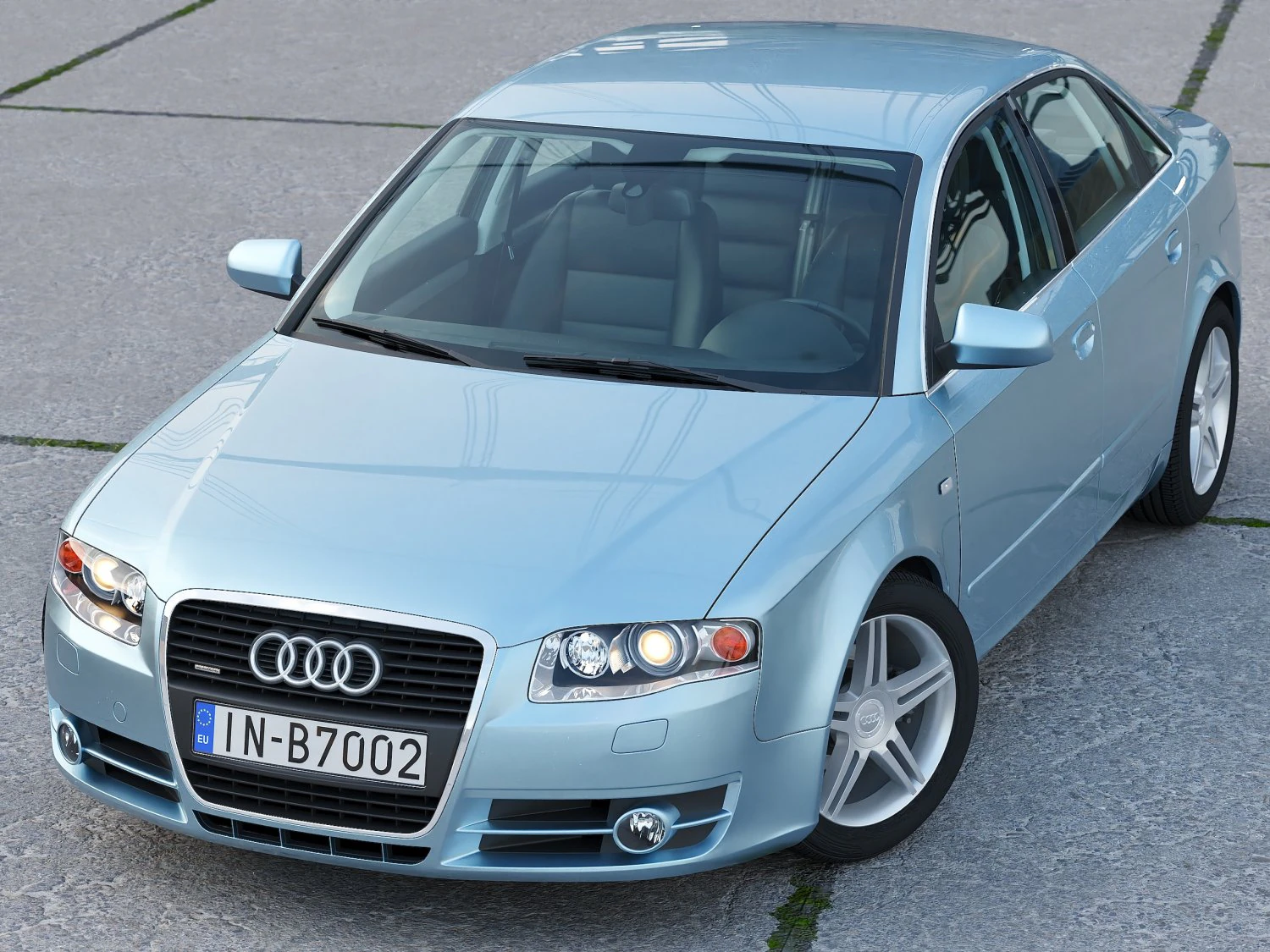 Audi A4 2005 3D Model .c4d .max .obj .3ds .fbx .stl .blend 