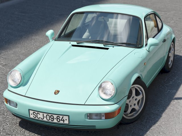 Porsche 911 1990 Modèle 3D .c4d .max .obj .3ds .fbx .stl .blend
