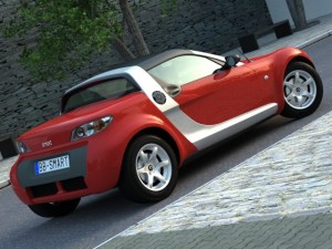 smart roadster 2007 3Dモデル