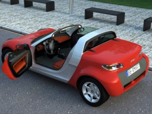 smart roadster 2007 3Dモデル