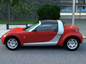 smart roadster 2007 3Dモデル