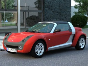 smart roadster 2007 3Dモデル