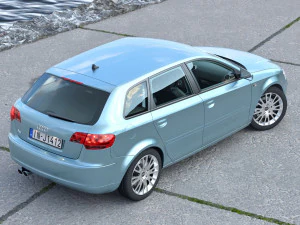 Audi A3 Sportback 2006 3D Model