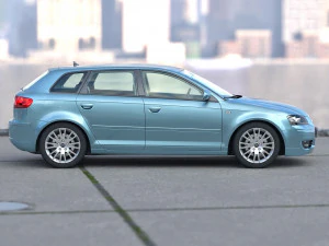 Audi A3 Sportback 2006 3D Model
